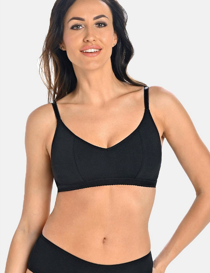 Bianca soft bralette / 2717 zwart/ wit/ beige