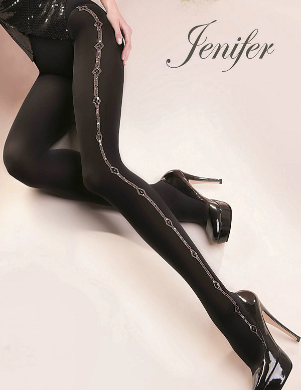 Jenifer 40 den panty / zwart