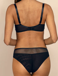 Kira tanga slip / C511 zwart-blauw