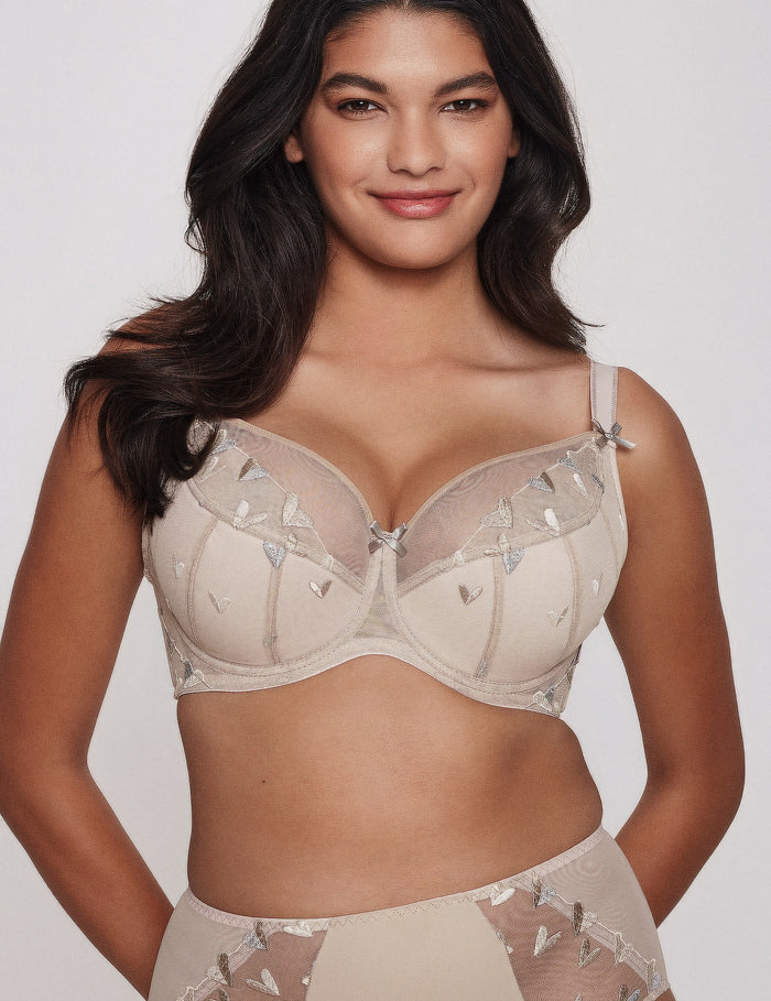 Sweetheart semi-soft bh 70G + string M . beige