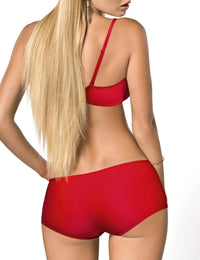 Athina short / wit / zwart / beige / rood