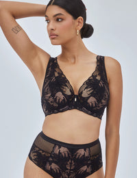 Boudoir soft bralette / zwart