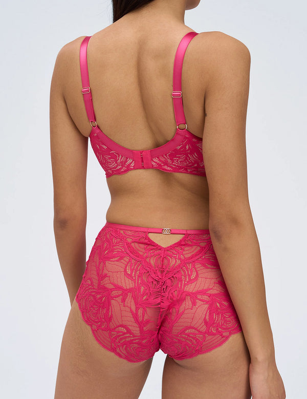 Euphoric Rouge semi-soft bh / PU roze