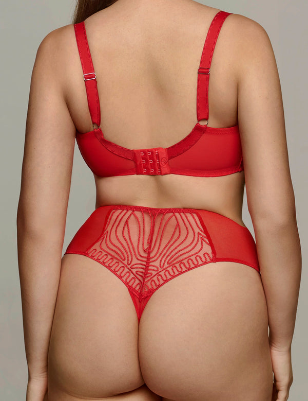 Fire hoge string / rood