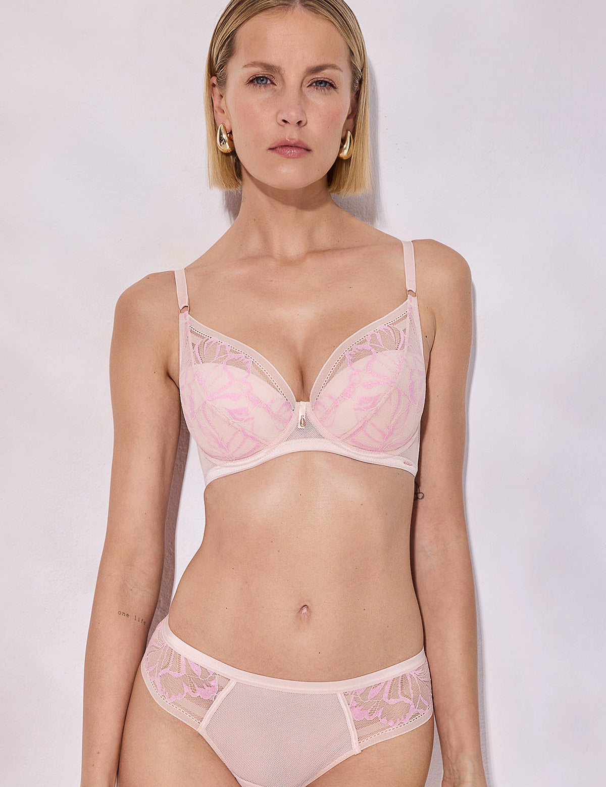 Glossy Iris push-up bh / poederroze