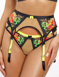 Juicy bloom jarretel V-11832

Jarretel, beata lingerie, luxe lingerie, exclusieve lingerie, multi color, gele bandjes, bloemmotief 