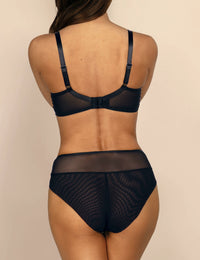 Kira hoge slip / C125 zwart-blauw