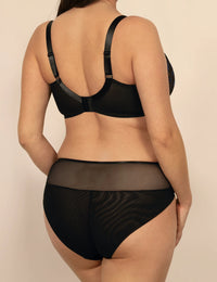 Kira hoge slip / C125 zwart-blauw