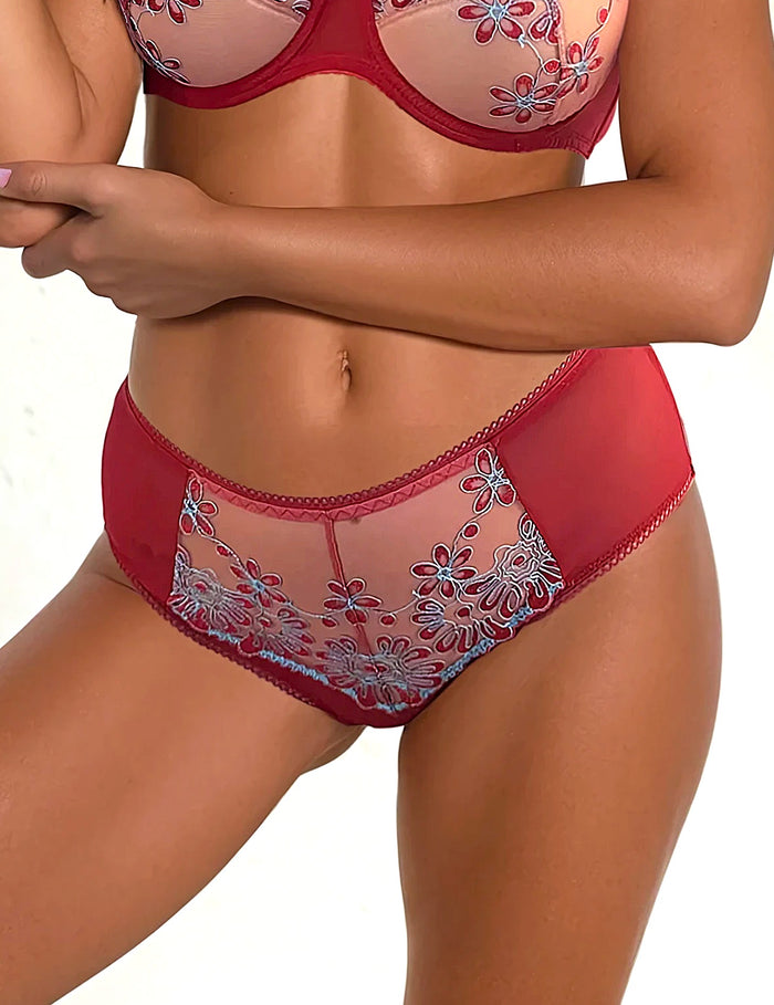 Myriade rood Maxi slip

Hoge slip, hoge tailleslip, grote maten, corrigerende slip, dames slip, damesondergoed, fijne pasvorm, katoen kruisje, kant details, online kopen, vrouwelijke slip, Europese merken, elastische slip met luxe afwerking, zachte ondersteuning, elegante afwerking, Beata lingerie, luxe lingerie online, uniek, stijlvol, tijdloos, rood
