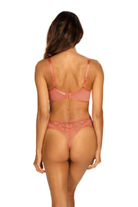 Orlando soft bh 85C + 2 hoge slip XL / B161 / C125 koraal