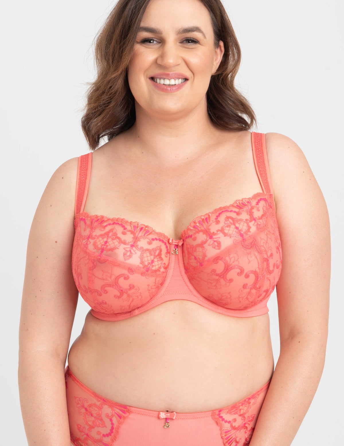 Perla Big soft bh / A922 koraal