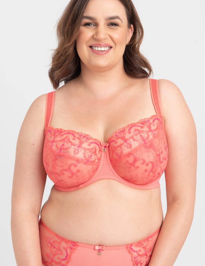 Perla Big soft bh / A922 koraal