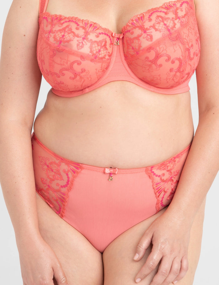Perla hoge slip / B400 koraal