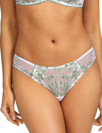 Sansa B139 soft balconette 70C + tanga C511 slip M /wit-groen