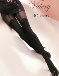 Valery 40 den panty / zwart