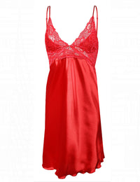 Wirydiana babydoll / wit / zwart / rood