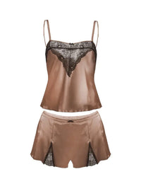 Zala 2 delig shortama/ wit/ rood/ zwart/ bordeaux/ paars/ blauw/ mocca
