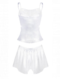 Zala 2 delig shortama/ wit/ rood/ zwart/ bordeaux/ paars/ blauw/ mocca