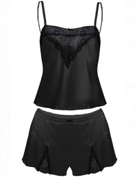 Zala 2 delig shortama/ wit/ rood/ zwart/ bordeaux/ paars/ blauw/ mocca