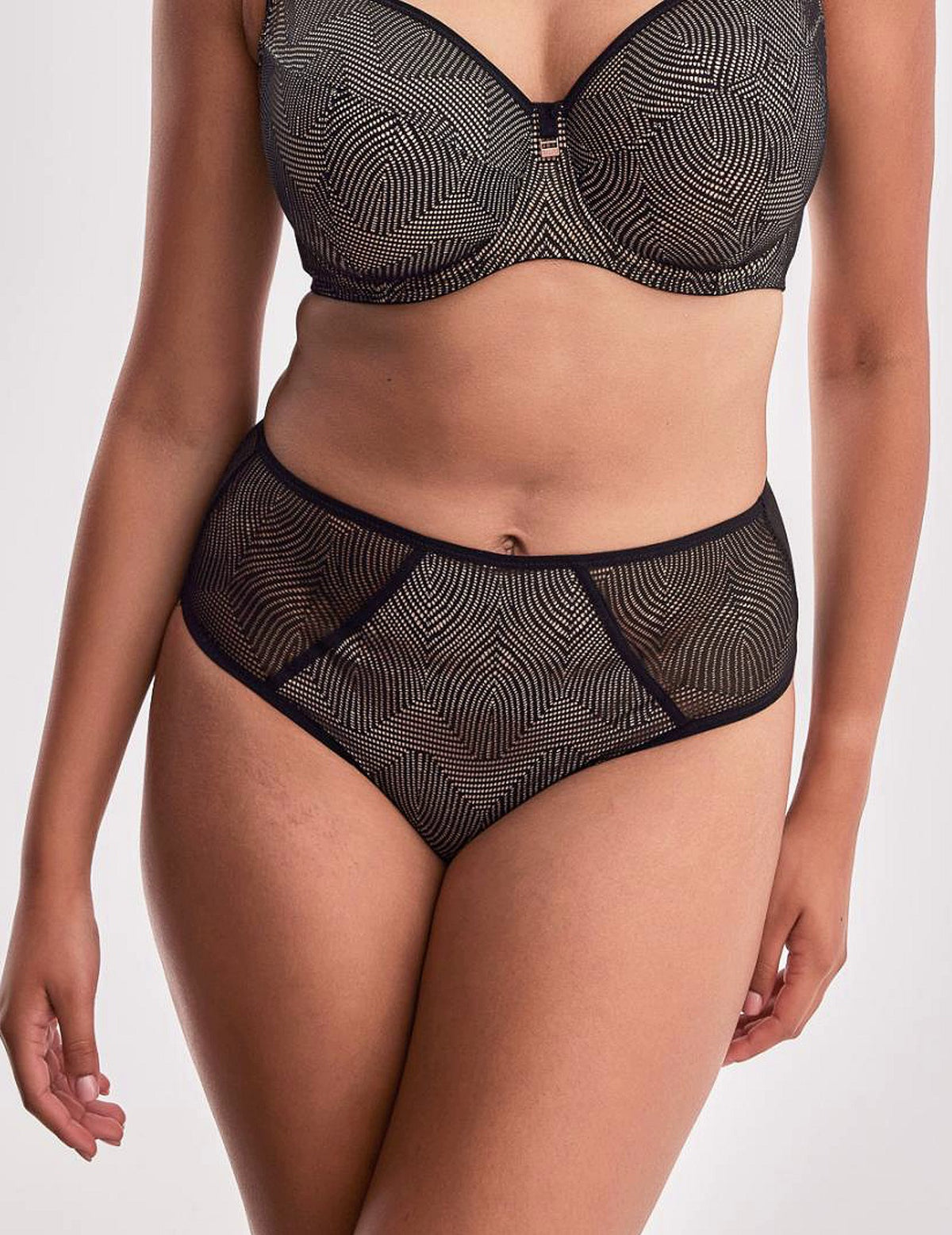 Dots slip/02 / zwart