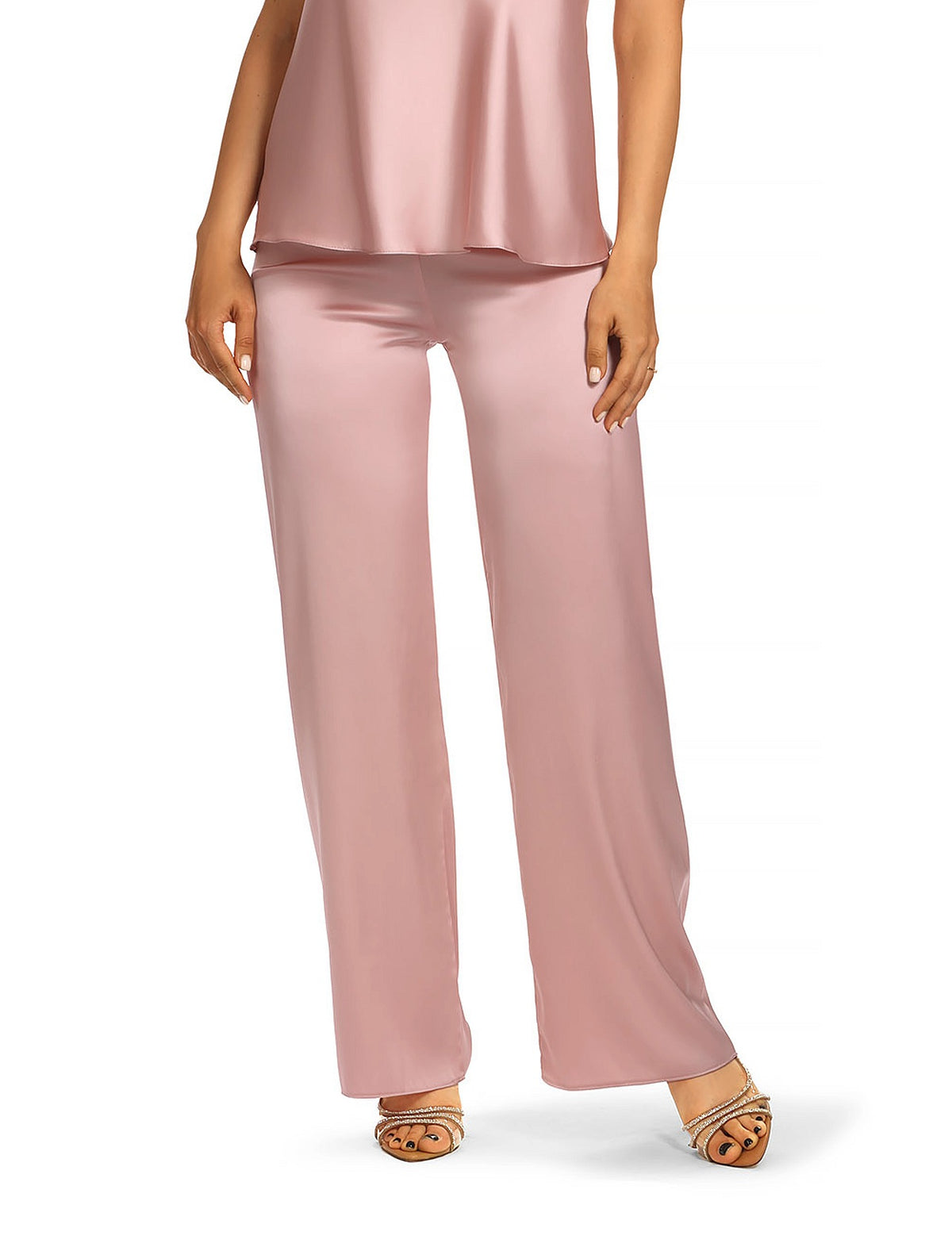 Rozalin lange pyjamabroek / roze